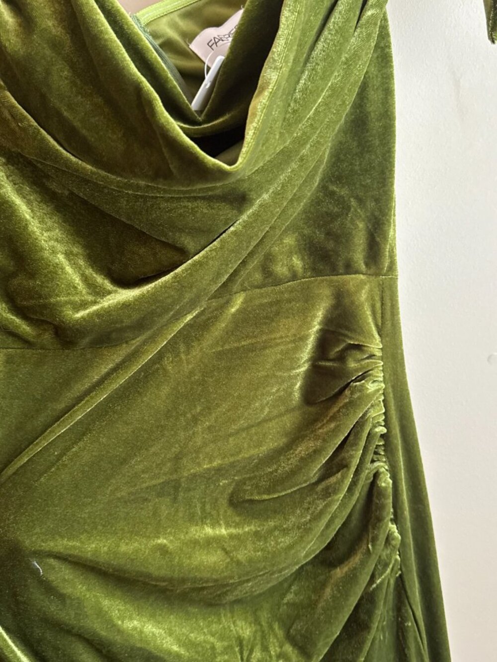 As Seen on Taylor Love is Blind, Elegant Velvet OffShoulder Mermaid Evening Gown - Picture 8 of 15